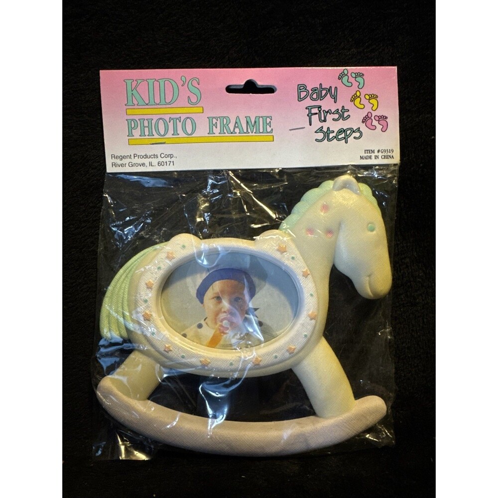 Vintage 90s Kid's Photo Frame Baby First Steps Regent Products Corp G9319